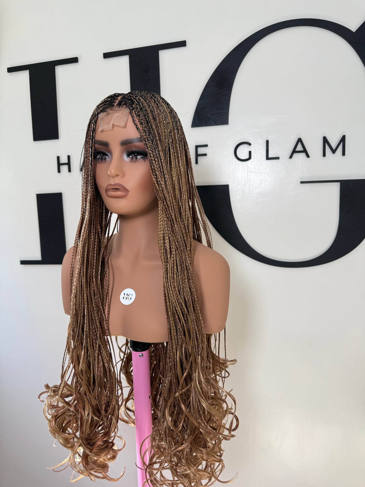 Blonde French curl Wig