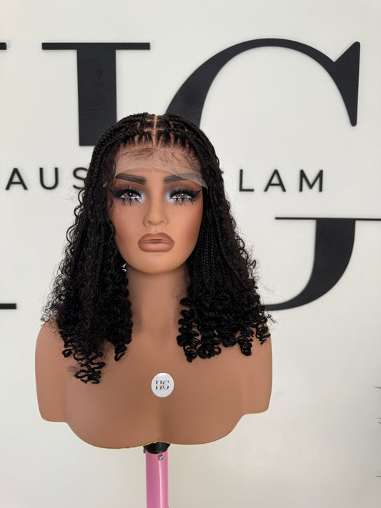 Black Boho braid wig