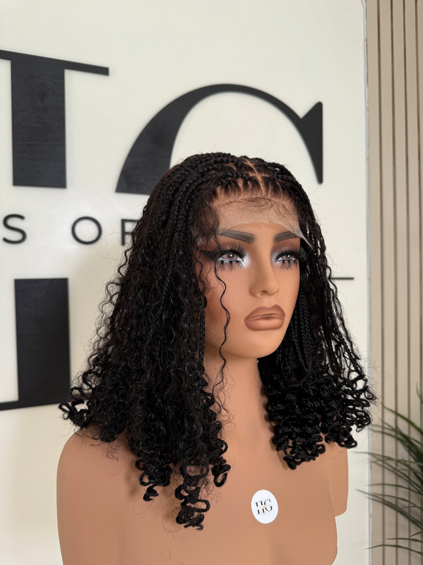 Black Boho braid wig