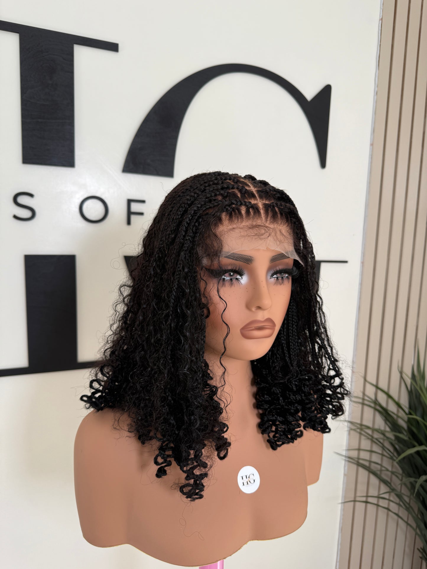 Black Boho braid wig