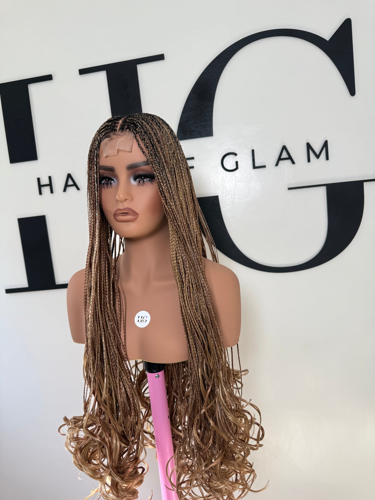Blonde French curl Wig