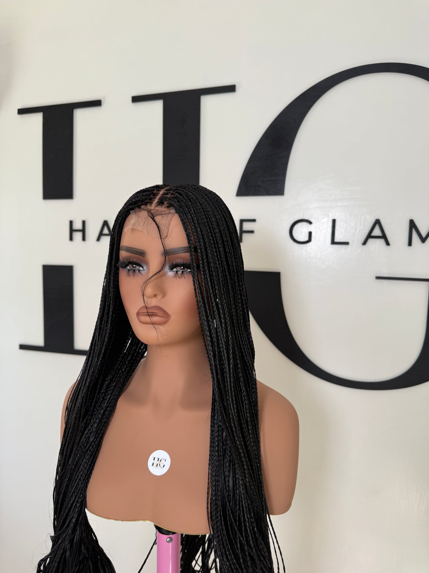 Black French curl wig (long length)
