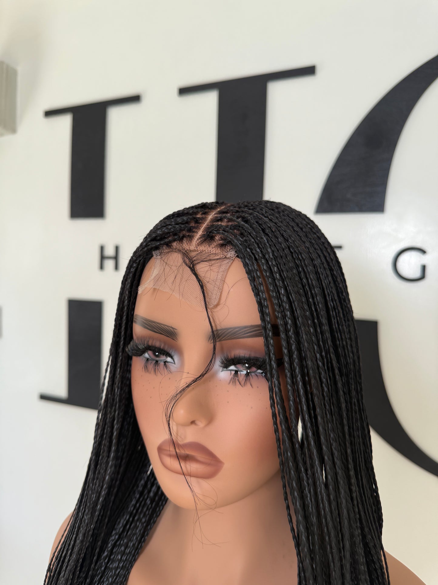 Black French curl wig (long length)